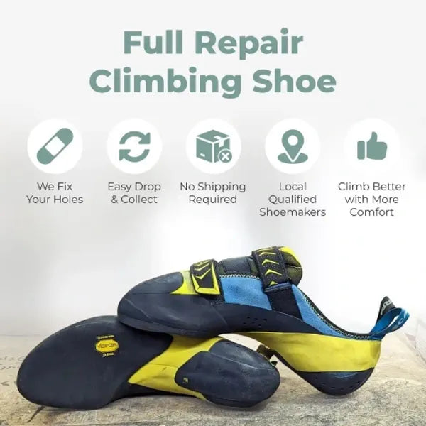 Repair climbing shoes – Resole